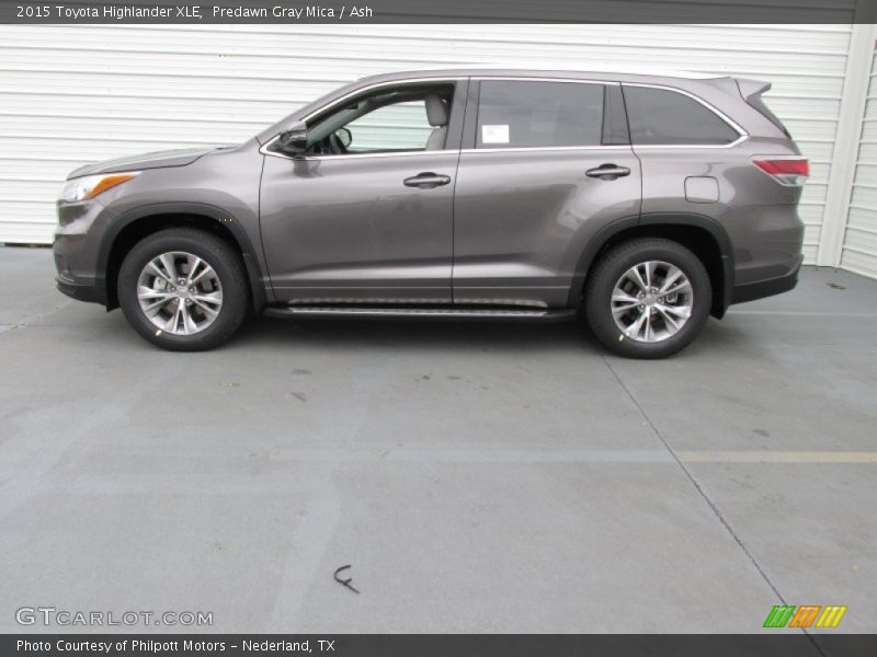 Predawn Gray Mica / Ash 2015 Toyota Highlander XLE