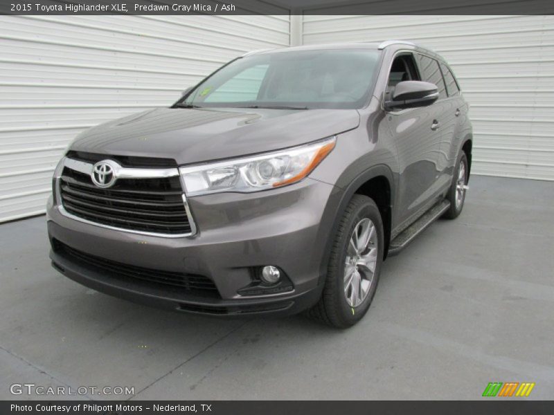 Predawn Gray Mica / Ash 2015 Toyota Highlander XLE