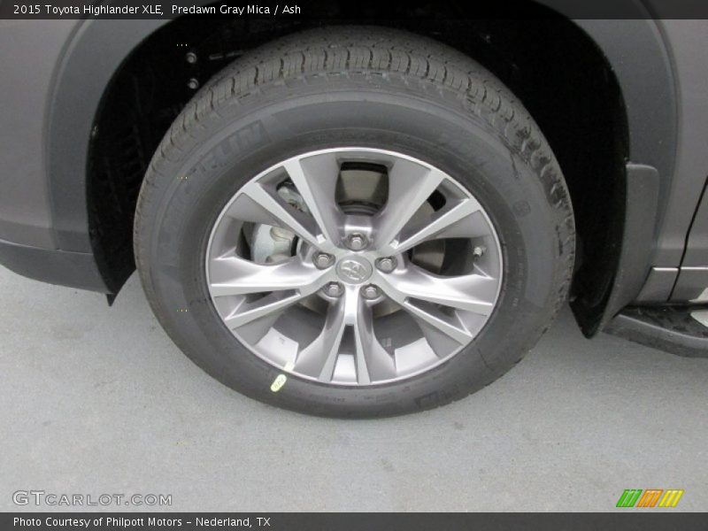 Predawn Gray Mica / Ash 2015 Toyota Highlander XLE