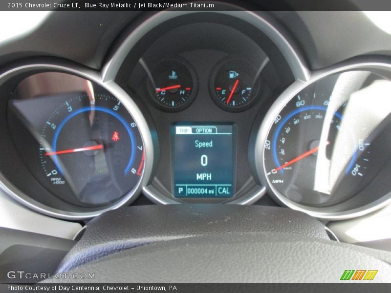 Blue Ray Metallic / Jet Black/Medium Titanium 2015 Chevrolet Cruze LT