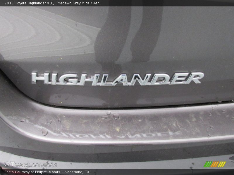 Predawn Gray Mica / Ash 2015 Toyota Highlander XLE