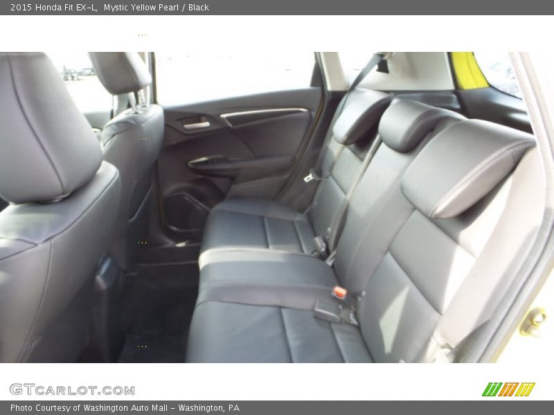 Mystic Yellow Pearl / Black 2015 Honda Fit EX-L