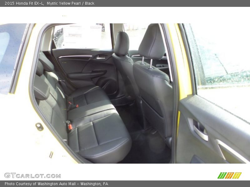 Mystic Yellow Pearl / Black 2015 Honda Fit EX-L