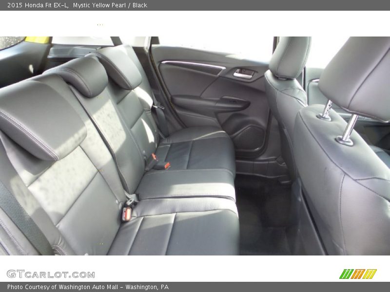 Mystic Yellow Pearl / Black 2015 Honda Fit EX-L