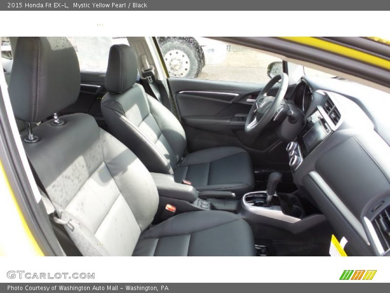 Mystic Yellow Pearl / Black 2015 Honda Fit EX-L