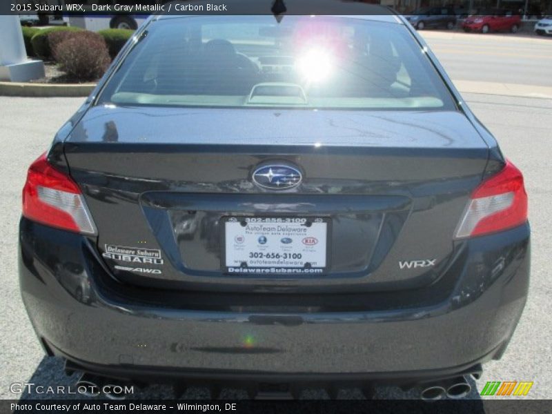 Dark Gray Metallic / Carbon Black 2015 Subaru WRX