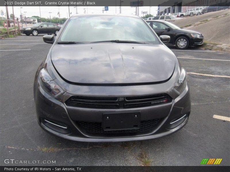 Granite Crystal Metallic / Black 2015 Dodge Dart SXT