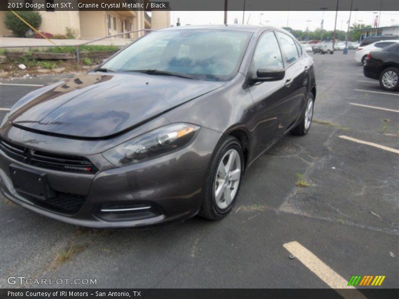 Granite Crystal Metallic / Black 2015 Dodge Dart SXT