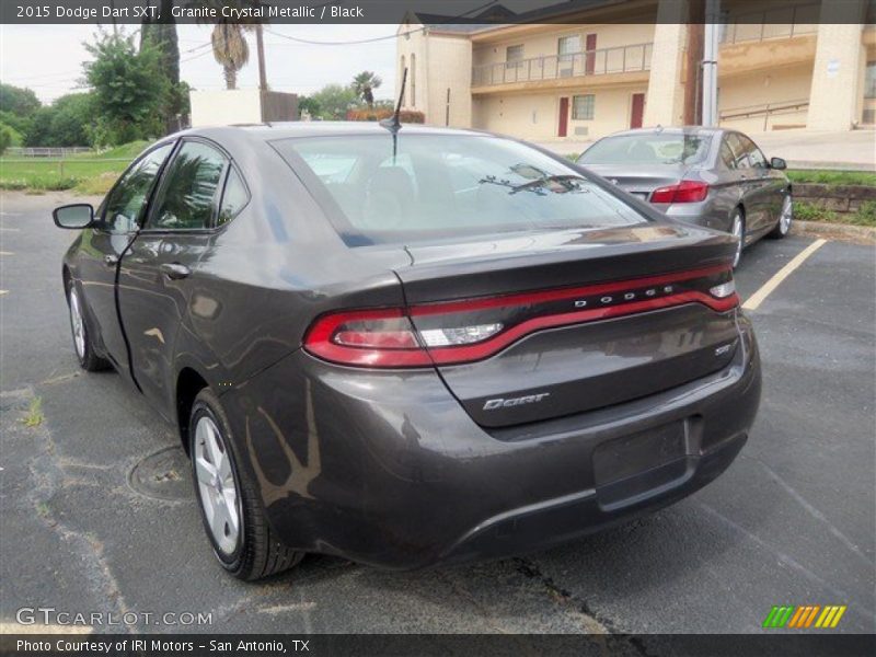 Granite Crystal Metallic / Black 2015 Dodge Dart SXT