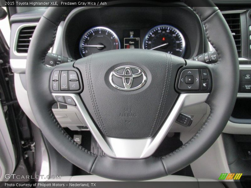 Predawn Gray Mica / Ash 2015 Toyota Highlander XLE