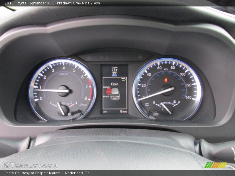 Predawn Gray Mica / Ash 2015 Toyota Highlander XLE