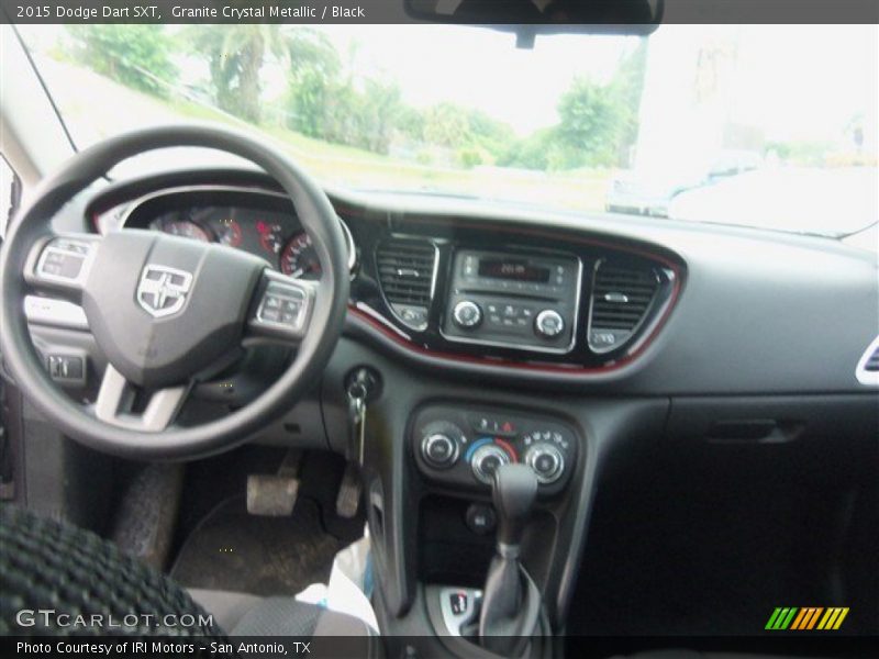 Granite Crystal Metallic / Black 2015 Dodge Dart SXT