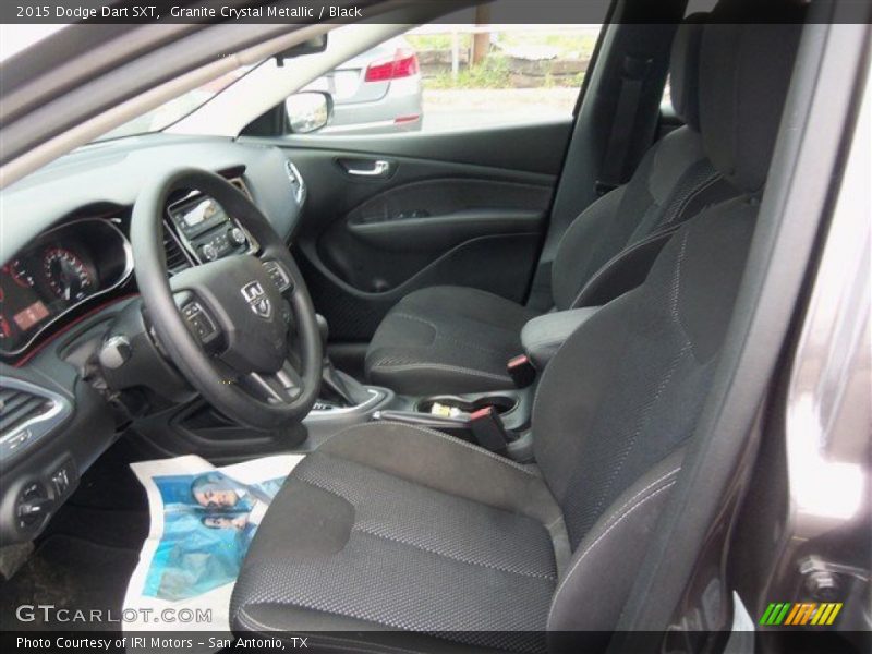 Granite Crystal Metallic / Black 2015 Dodge Dart SXT