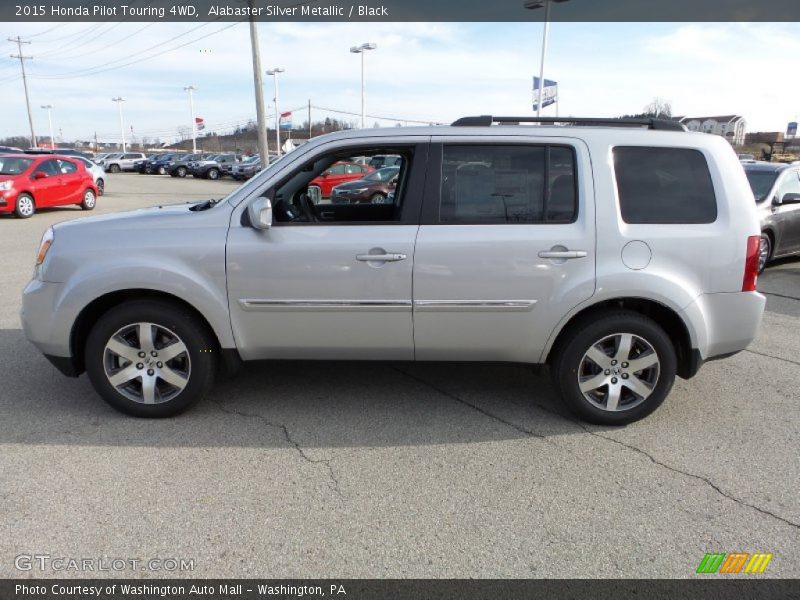 Alabaster Silver Metallic / Black 2015 Honda Pilot Touring 4WD