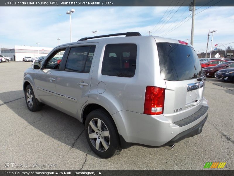 Alabaster Silver Metallic / Black 2015 Honda Pilot Touring 4WD