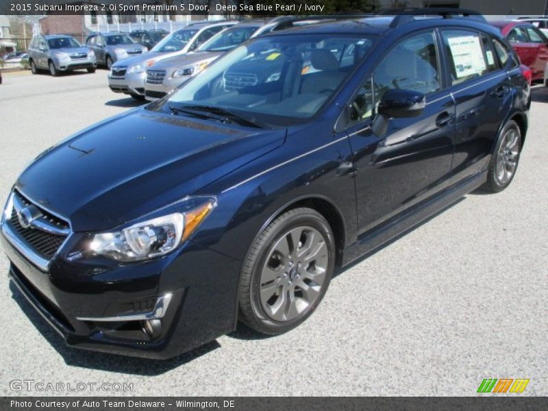 Deep Sea Blue Pearl / Ivory 2015 Subaru Impreza 2.0i Sport Premium 5 Door