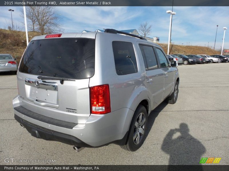 Alabaster Silver Metallic / Black 2015 Honda Pilot Touring 4WD