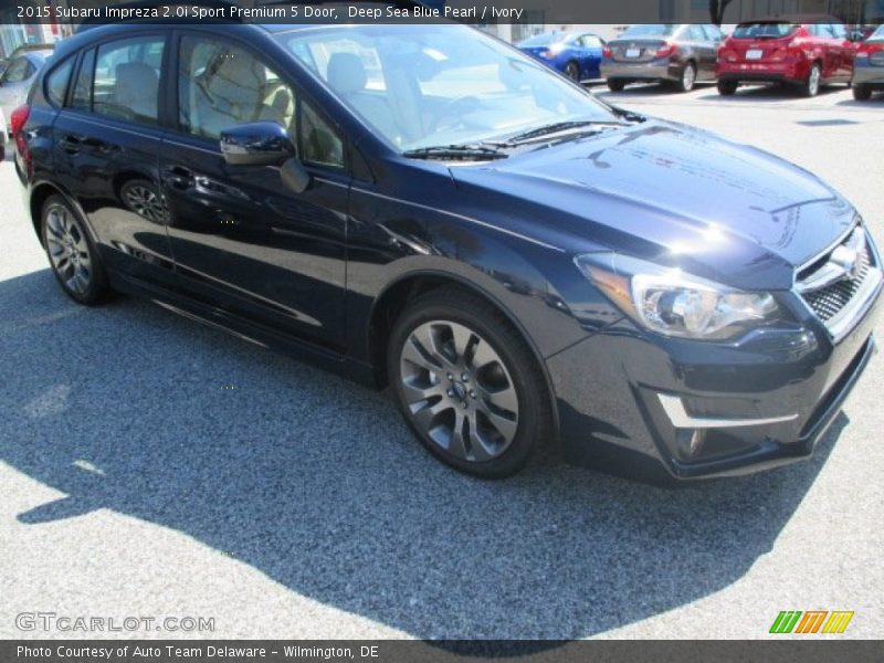 Deep Sea Blue Pearl / Ivory 2015 Subaru Impreza 2.0i Sport Premium 5 Door