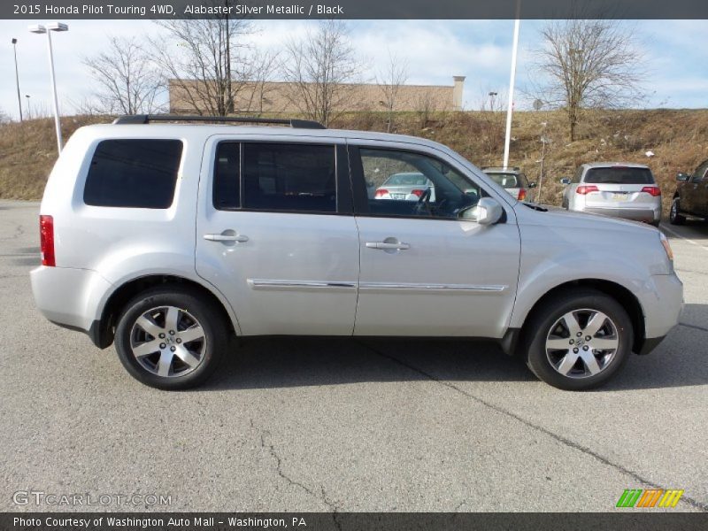 Alabaster Silver Metallic / Black 2015 Honda Pilot Touring 4WD