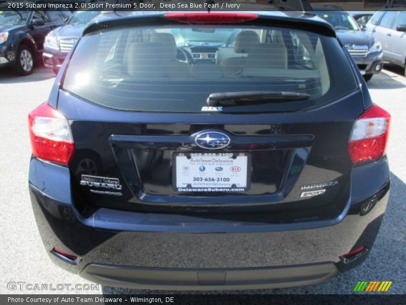 Deep Sea Blue Pearl / Ivory 2015 Subaru Impreza 2.0i Sport Premium 5 Door
