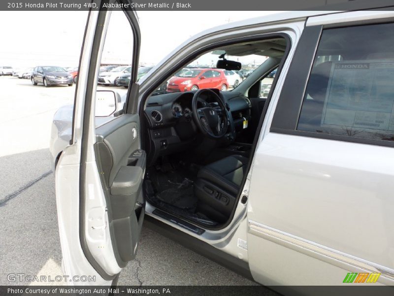 Alabaster Silver Metallic / Black 2015 Honda Pilot Touring 4WD