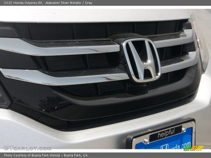 Alabaster Silver Metallic / Gray 2015 Honda Odyssey EX