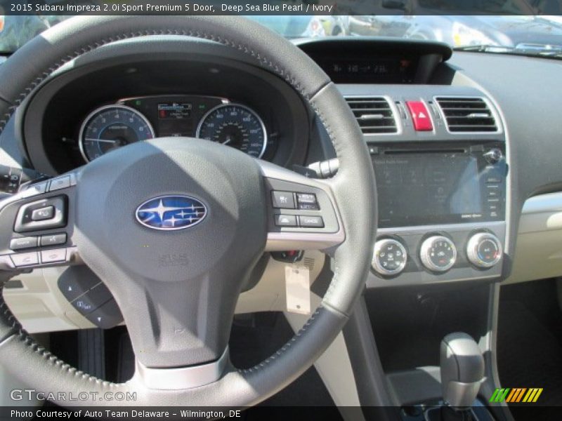 Deep Sea Blue Pearl / Ivory 2015 Subaru Impreza 2.0i Sport Premium 5 Door