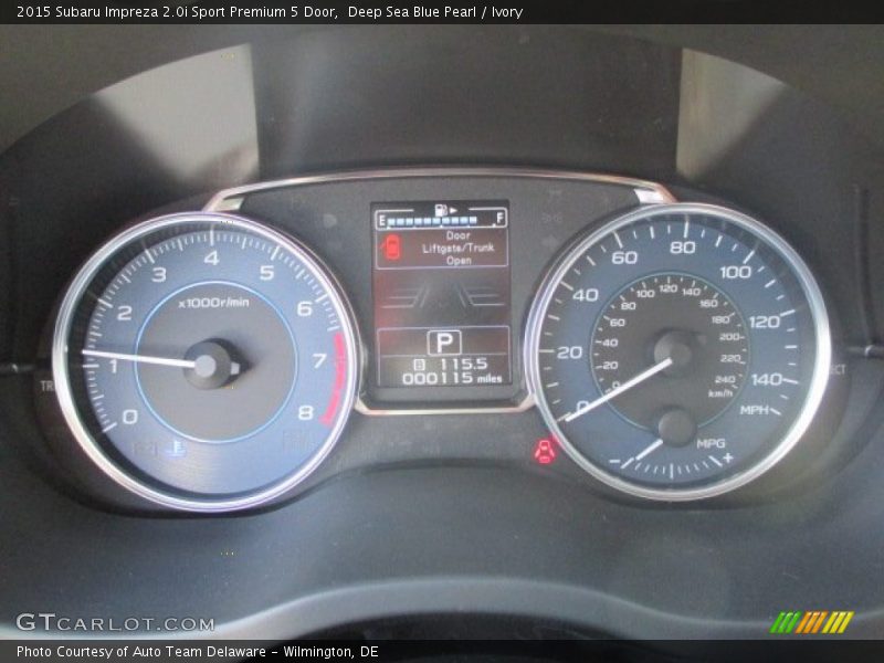  2015 Impreza 2.0i Sport Premium 5 Door 2.0i Sport Premium 5 Door Gauges