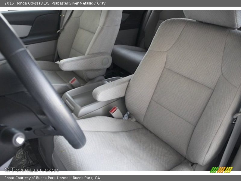Alabaster Silver Metallic / Gray 2015 Honda Odyssey EX
