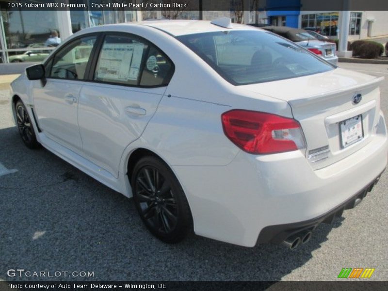 Crystal White Pearl / Carbon Black 2015 Subaru WRX Premium