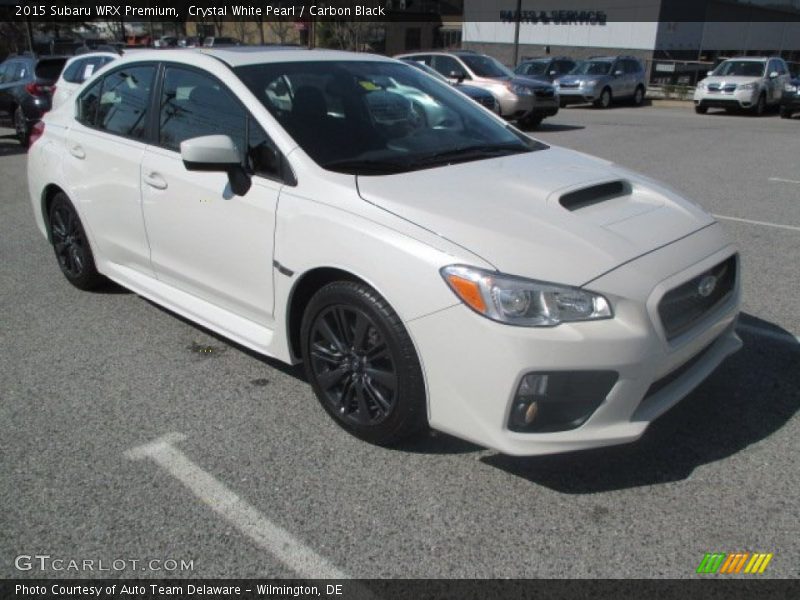 Crystal White Pearl / Carbon Black 2015 Subaru WRX Premium