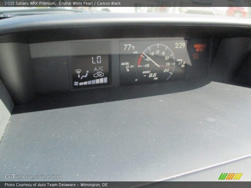 Crystal White Pearl / Carbon Black 2015 Subaru WRX Premium