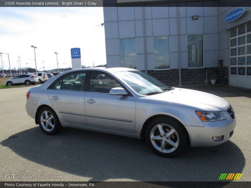 Bright Silver / Gray 2008 Hyundai Sonata Limited