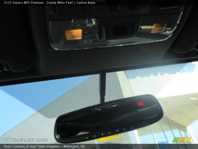 Crystal White Pearl / Carbon Black 2015 Subaru WRX Premium