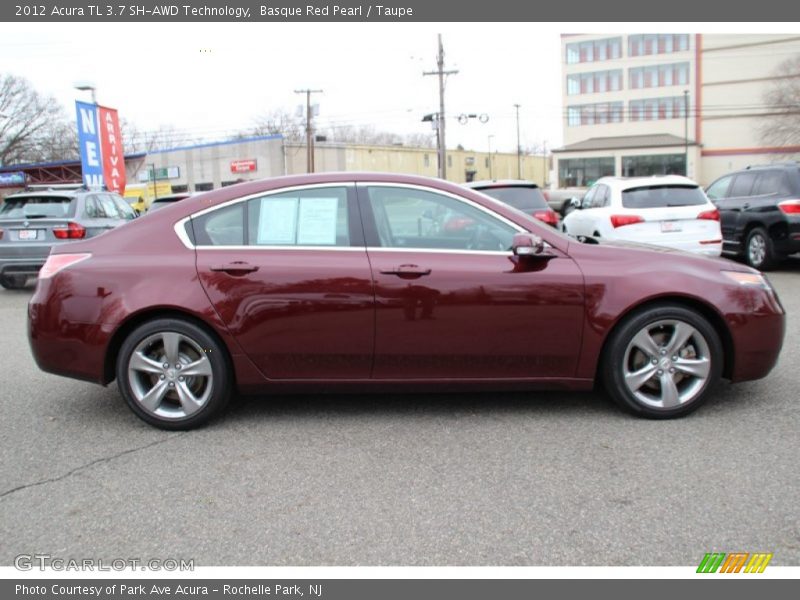 Basque Red Pearl / Taupe 2012 Acura TL 3.7 SH-AWD Technology