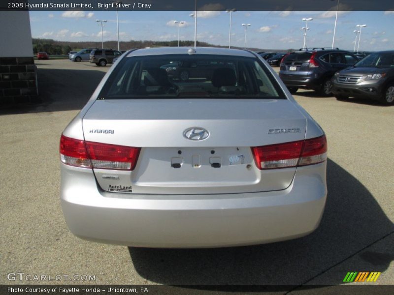 Bright Silver / Gray 2008 Hyundai Sonata Limited