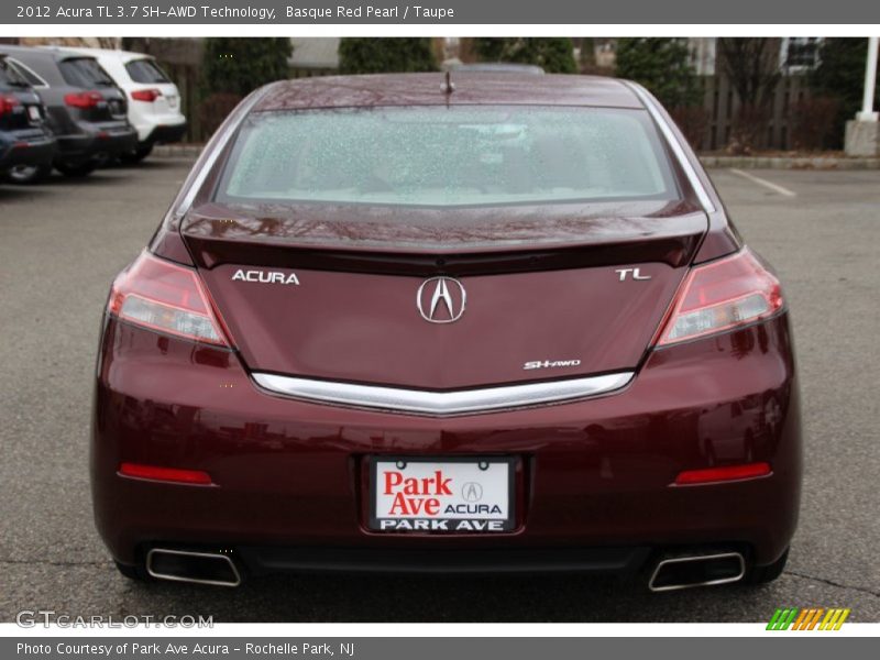 Basque Red Pearl / Taupe 2012 Acura TL 3.7 SH-AWD Technology