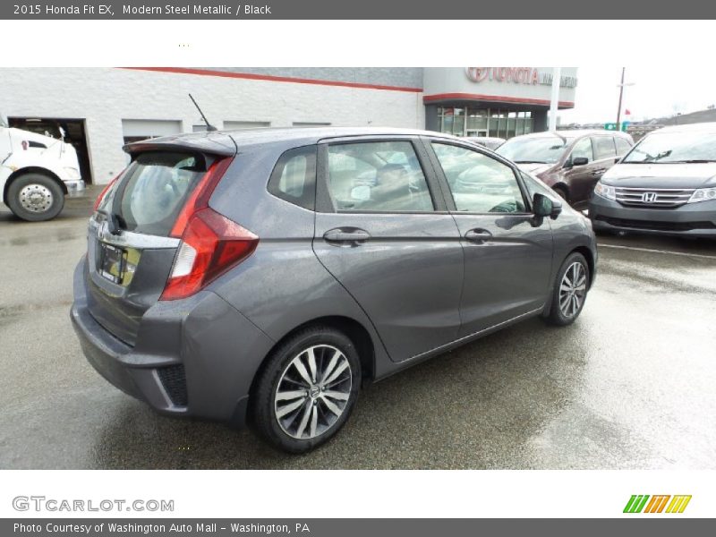 Modern Steel Metallic / Black 2015 Honda Fit EX