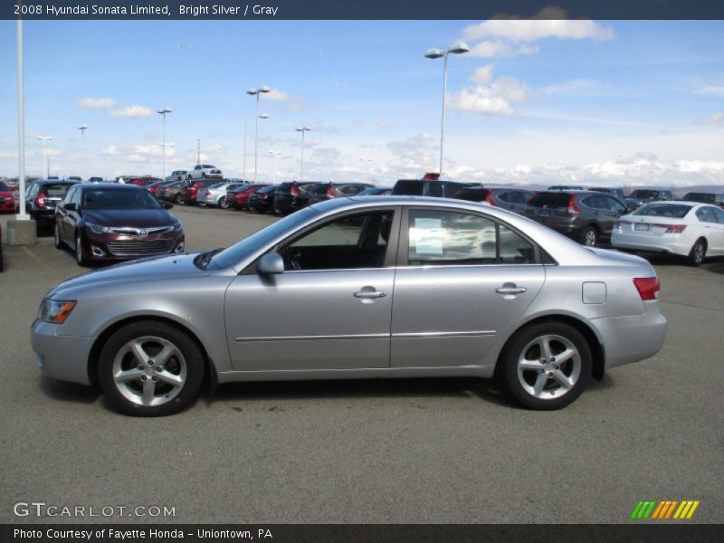 Bright Silver / Gray 2008 Hyundai Sonata Limited