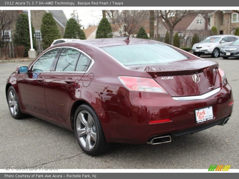 Basque Red Pearl / Taupe 2012 Acura TL 3.7 SH-AWD Technology