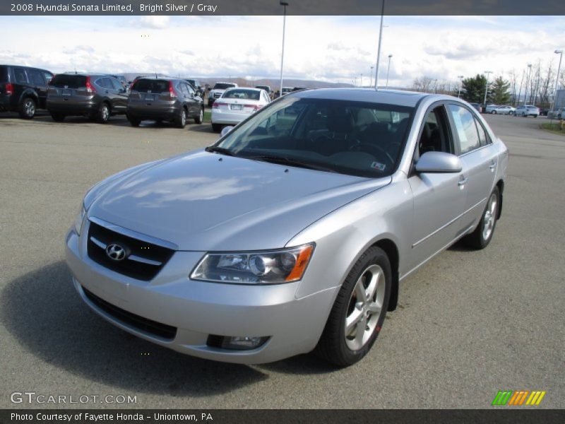 Bright Silver / Gray 2008 Hyundai Sonata Limited