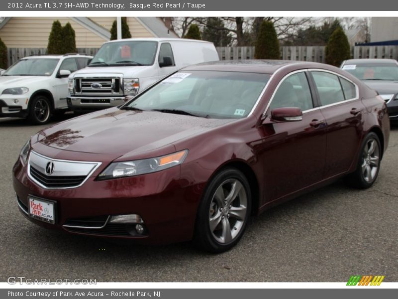 Basque Red Pearl / Taupe 2012 Acura TL 3.7 SH-AWD Technology