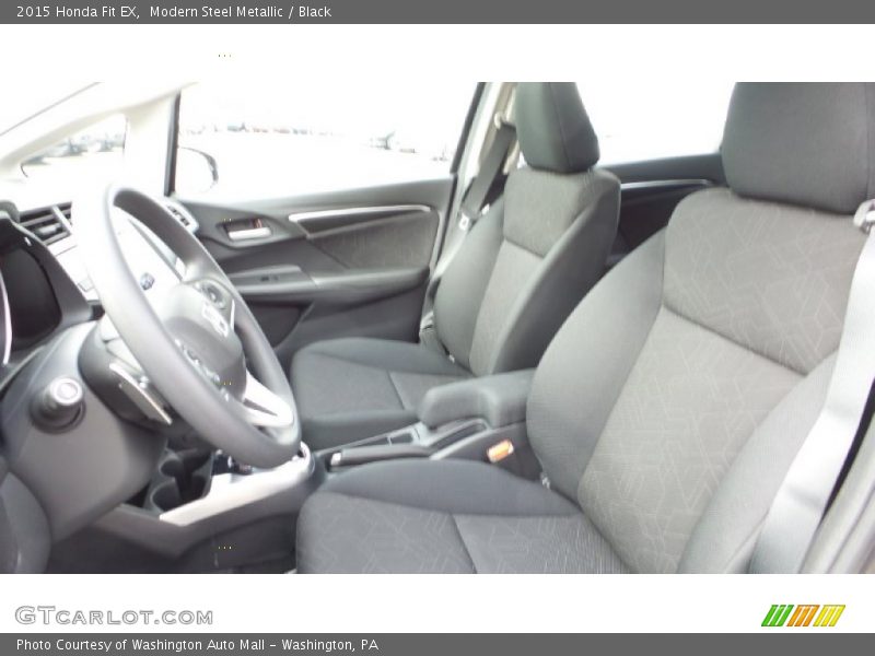 Modern Steel Metallic / Black 2015 Honda Fit EX