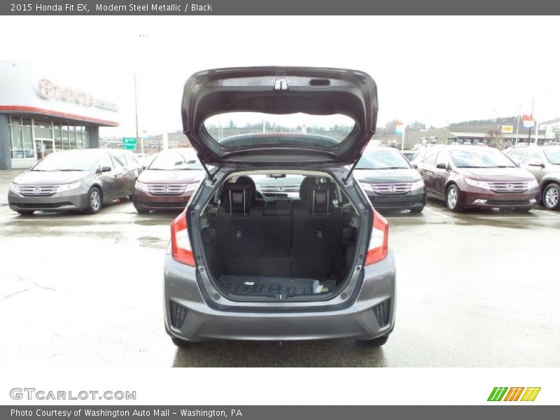 Modern Steel Metallic / Black 2015 Honda Fit EX