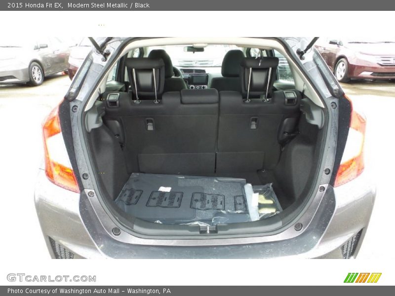 Modern Steel Metallic / Black 2015 Honda Fit EX