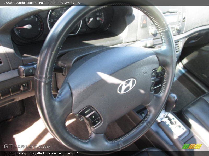 Bright Silver / Gray 2008 Hyundai Sonata Limited