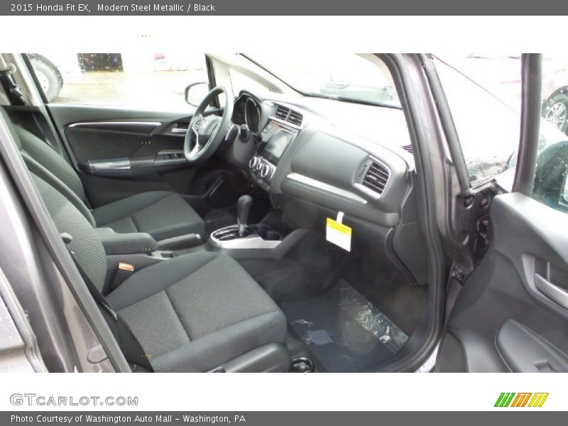 Modern Steel Metallic / Black 2015 Honda Fit EX