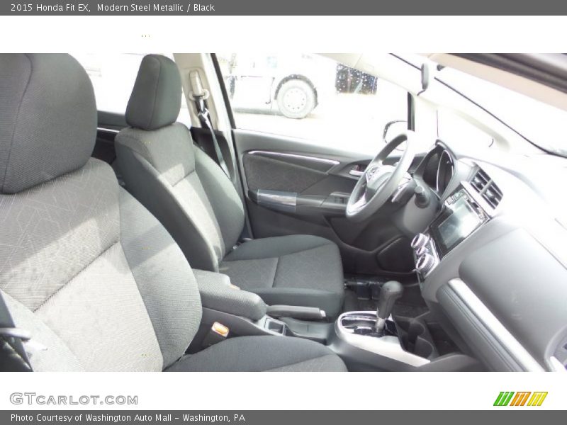 Modern Steel Metallic / Black 2015 Honda Fit EX