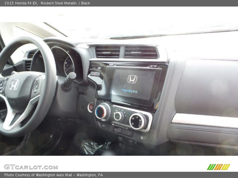 Modern Steel Metallic / Black 2015 Honda Fit EX