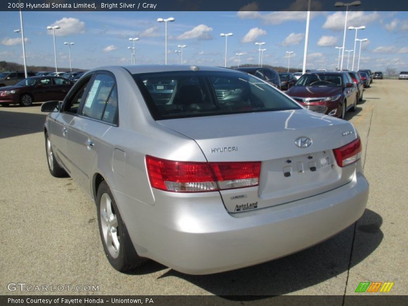Bright Silver / Gray 2008 Hyundai Sonata Limited